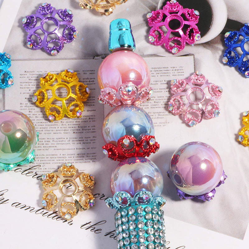 Wholesale 10pcs Hollow snowflake DIY bracelet necklace spacer beads